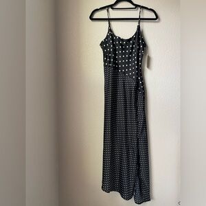 A New Day Polka Dot Black Slip Dress